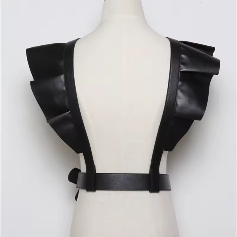 Ruffle Harness Corset Belt