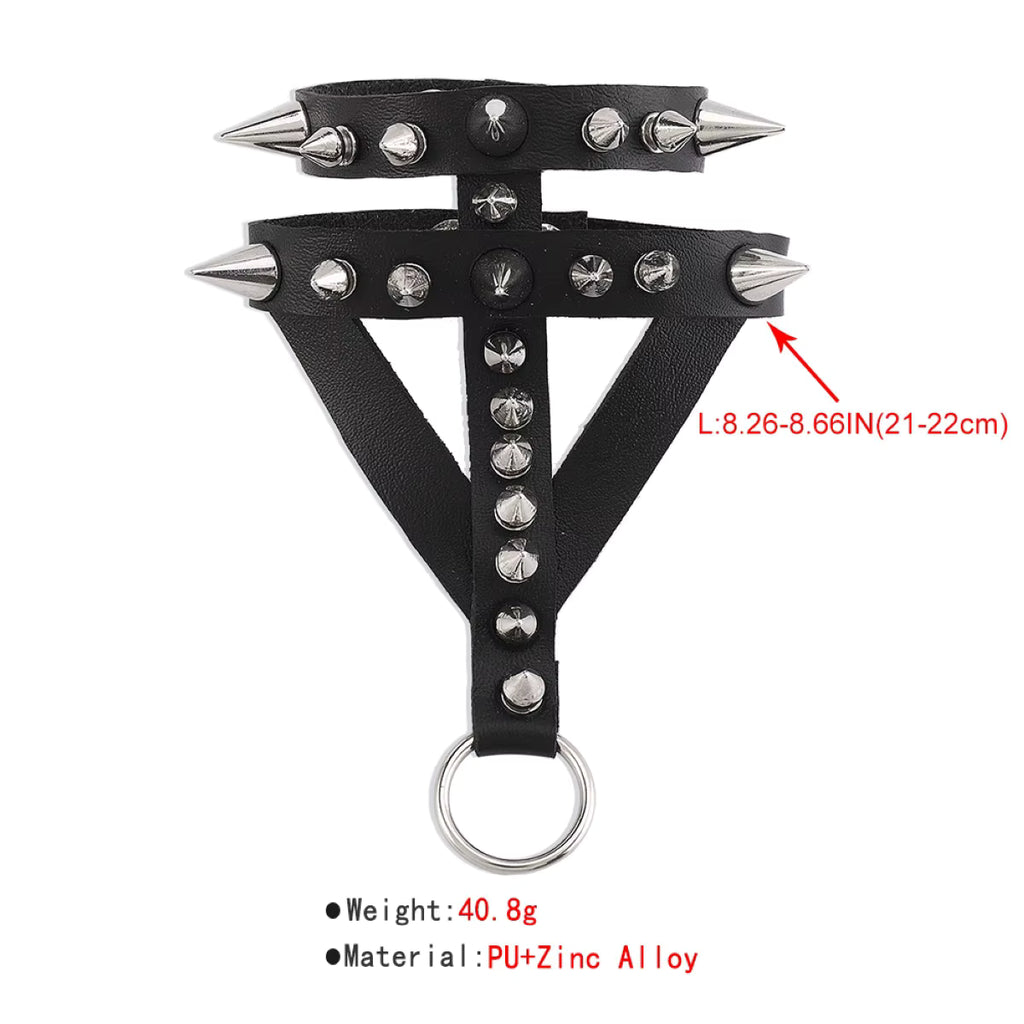 Spiked Faux Geo Bracelet