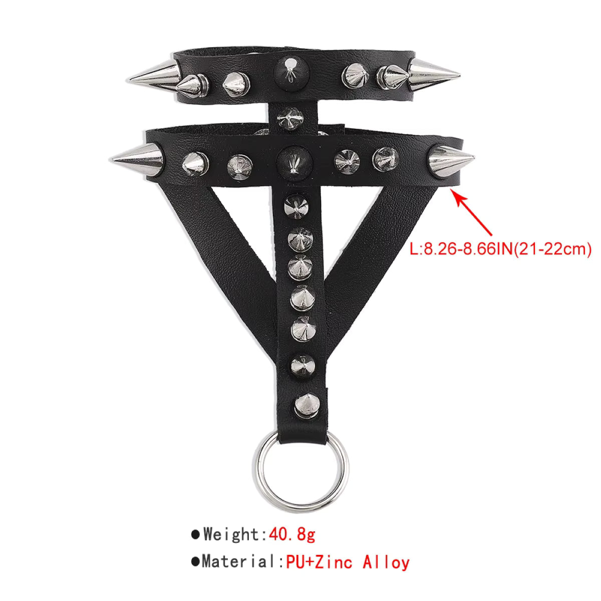 Spiked Faux Geo Bracelet