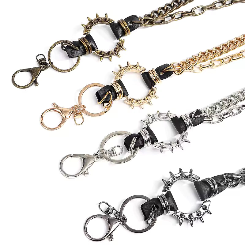 Spiked O Ring Pants Chain