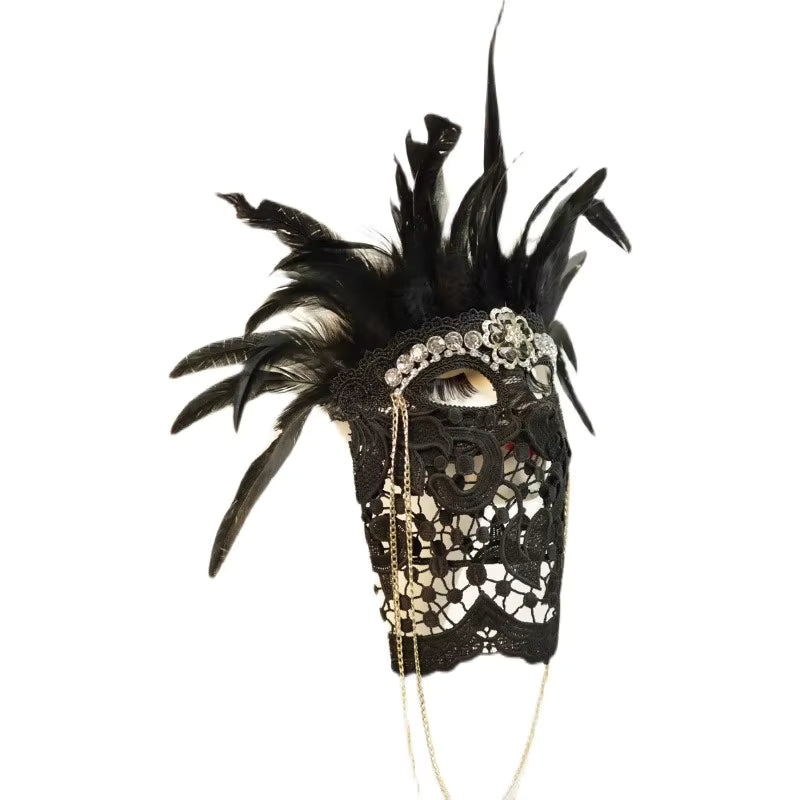 Masquerade Feather Mask