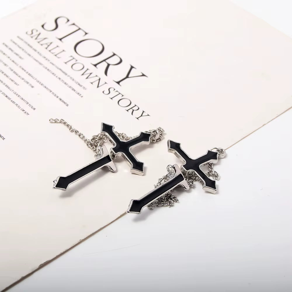 Cross Gothic Punk Earrings