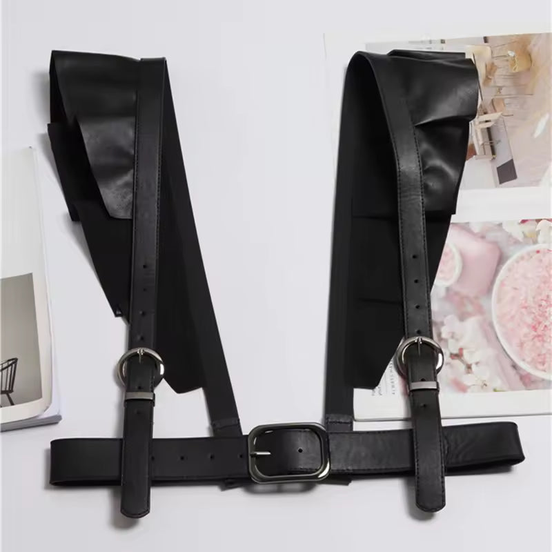 Ruffle Harness Corset Belt