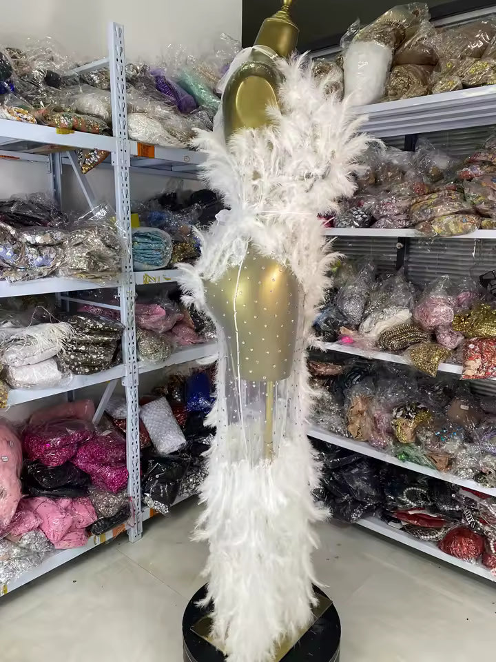 Drag Queen Feather Dress