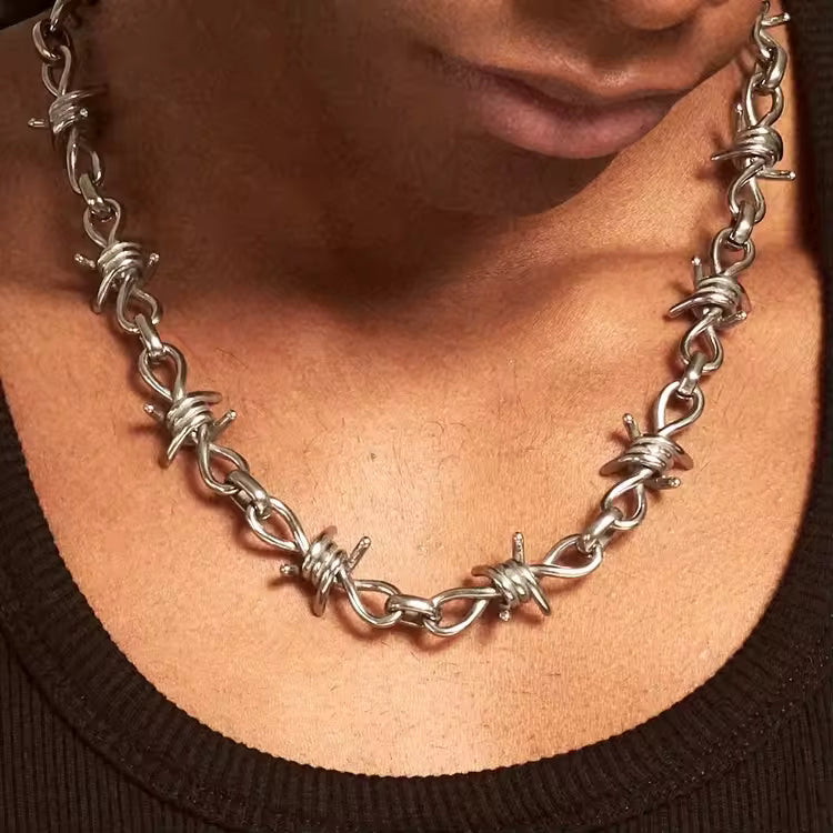 Barbed Wire Necklace