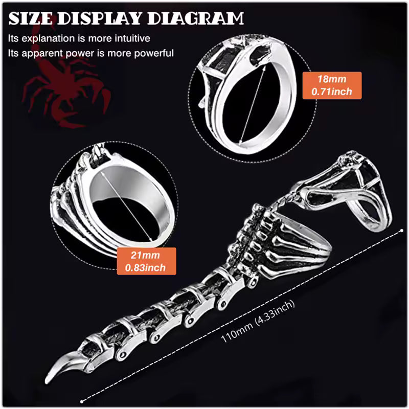 Adjustable Aluminum Scorpion Ring