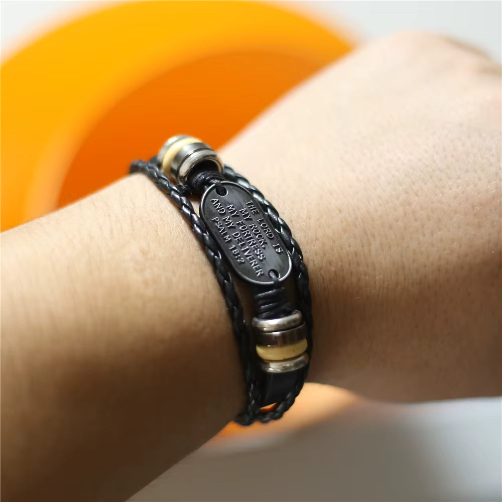 Cross Bible Bracelets 3pc Isaiah 54:17