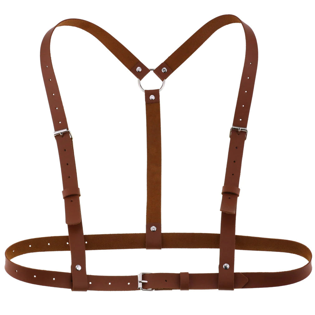 Vegan Leather Suspenders