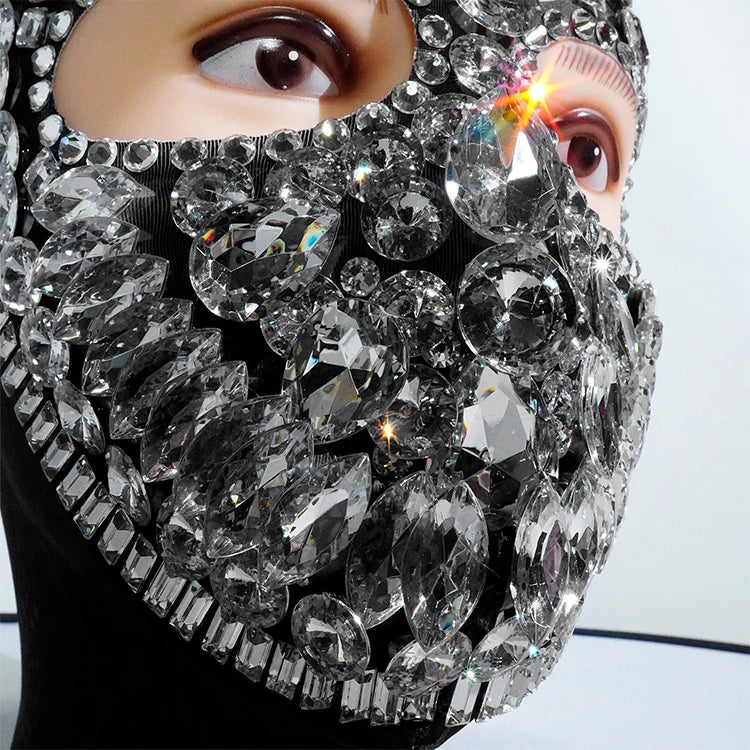 Diamond Masquerade Drag Queen Face Mask