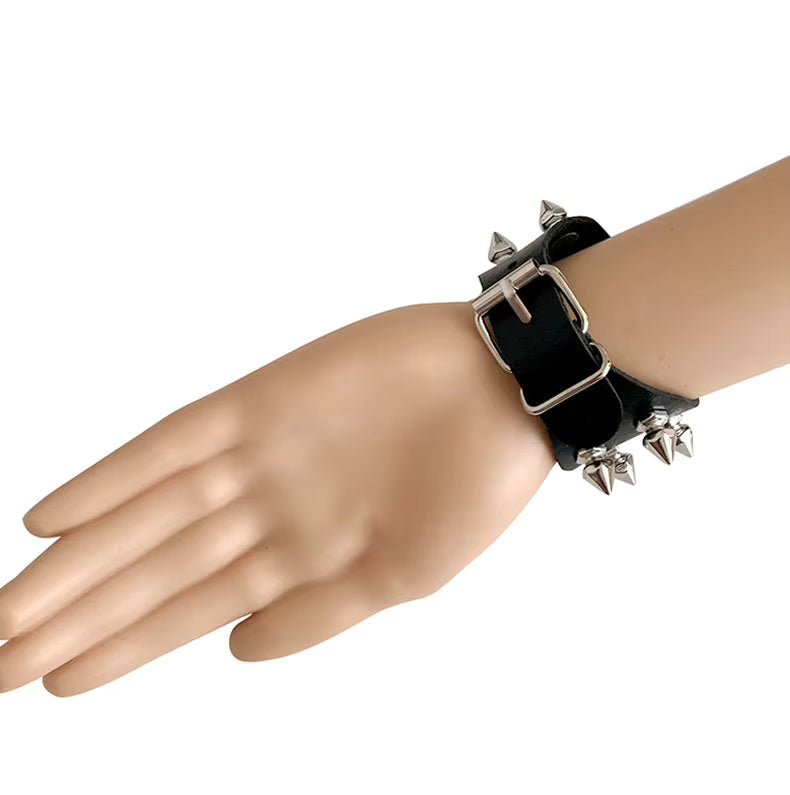 Double Row Spiked Bracelet