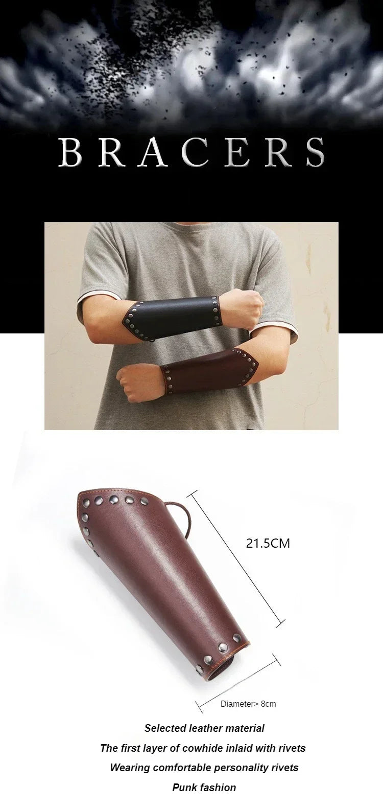 Gauntlet Leather Bracer
