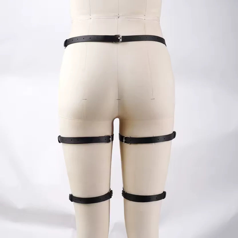 Vegan Leather Leg Harness