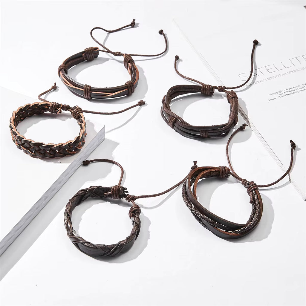 Brown Bracelet 5pc Set