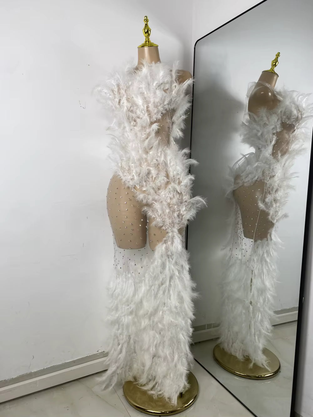 Drag Queen Feather Dress