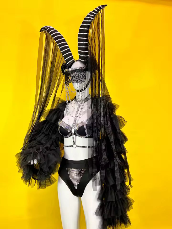 Black Horn Gothic Light Costume
