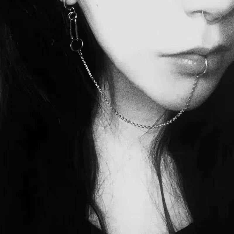Lip to Ear Chain Anime Cosplay Jewelry