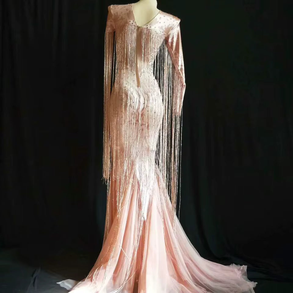 Pink Sheer Drag Queen Dress