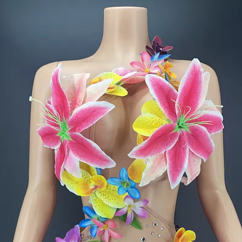 Flower Bikini Dress