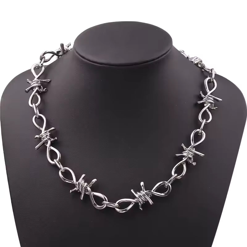 Barbed Wire Necklace