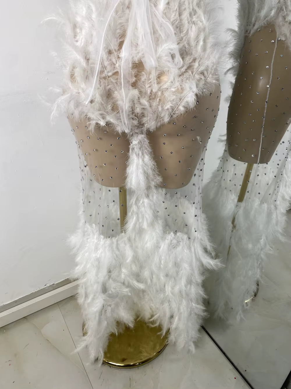 Drag Queen Feather Dress