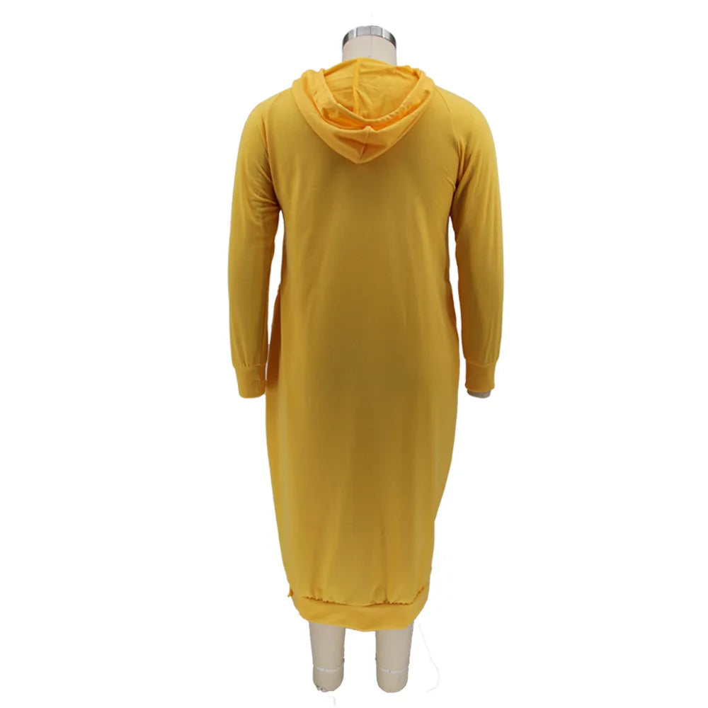 Plus Size Letter Hoodie