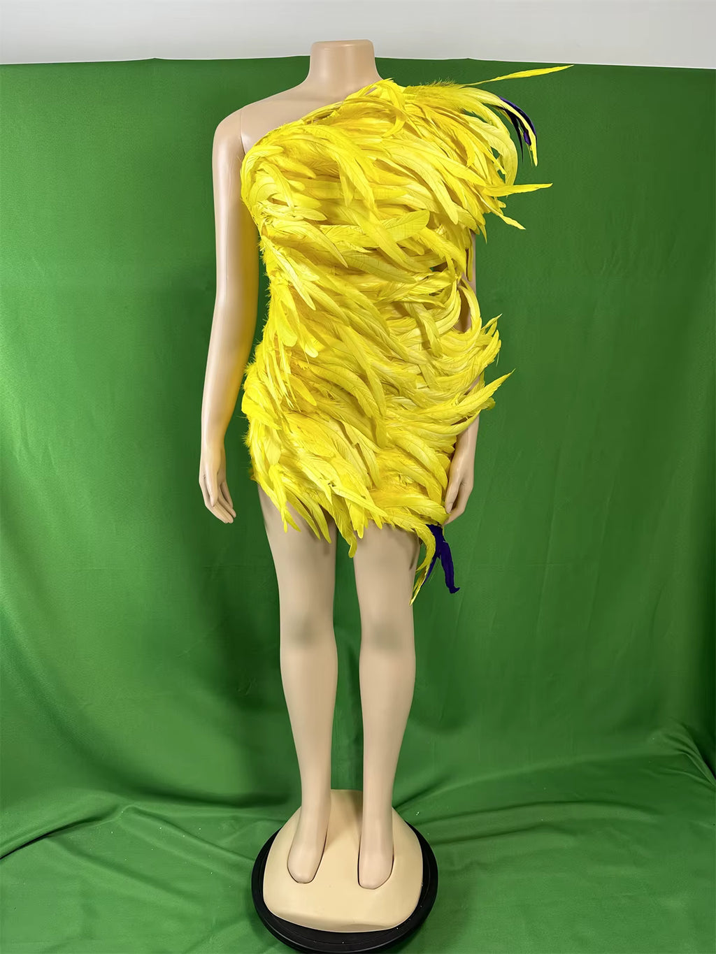 Yellow Feather Dress