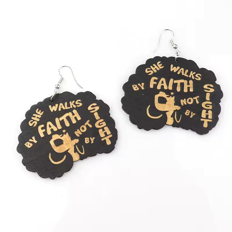 African Tribal Spiritual Earrings