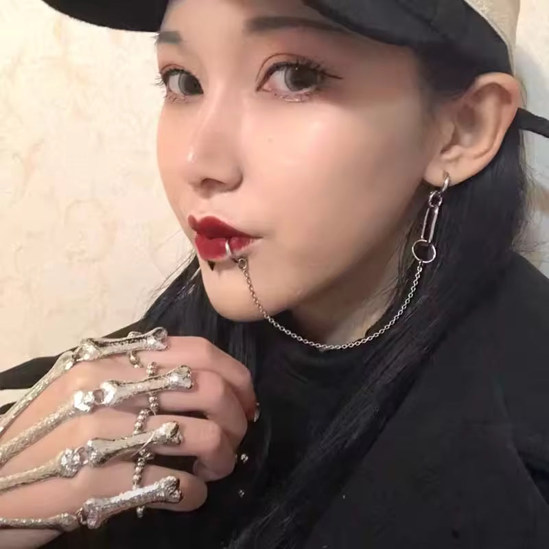 Lip to Ear Chain Anime Cosplay Jewelry