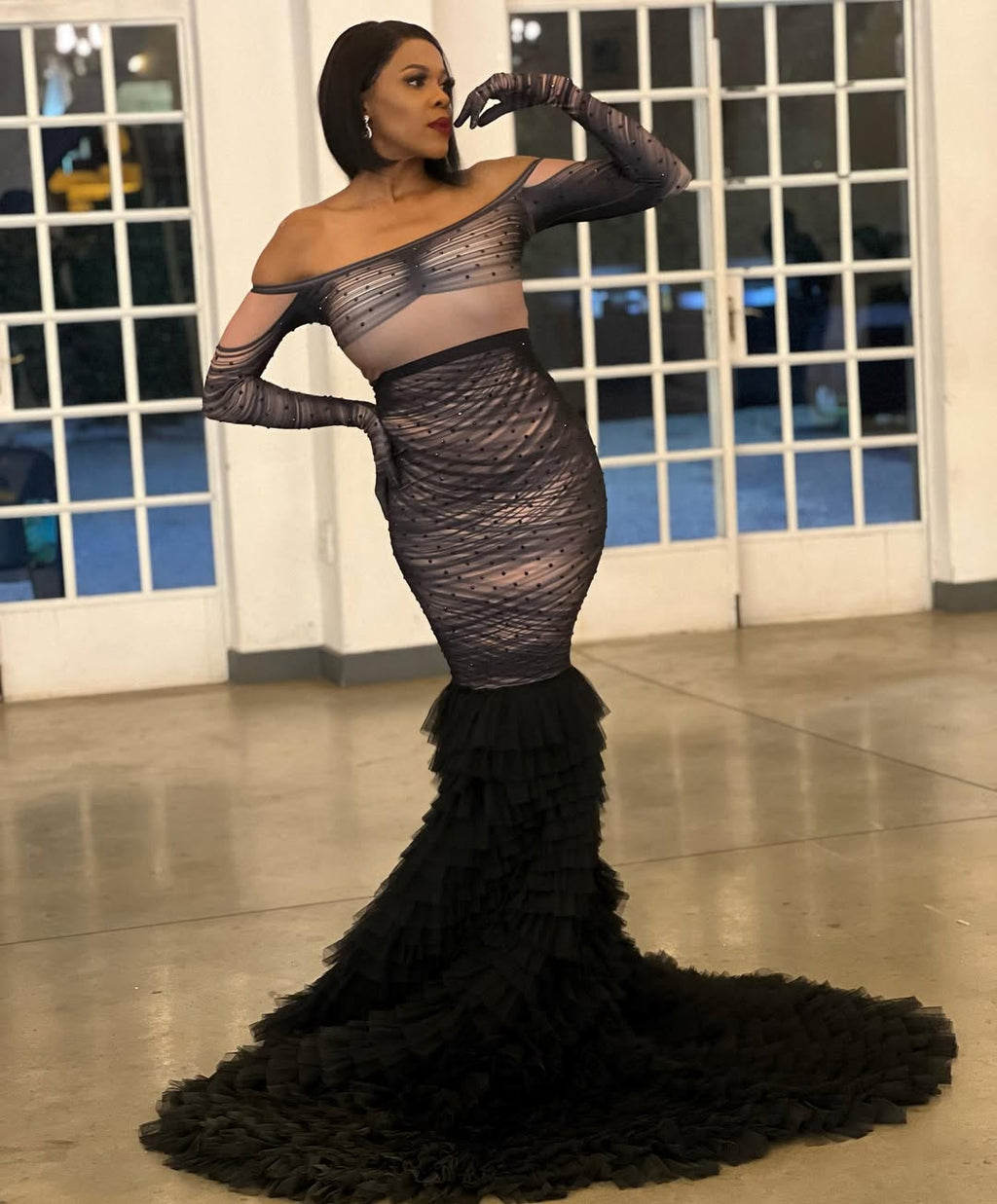 Black TikTok Glove Dress