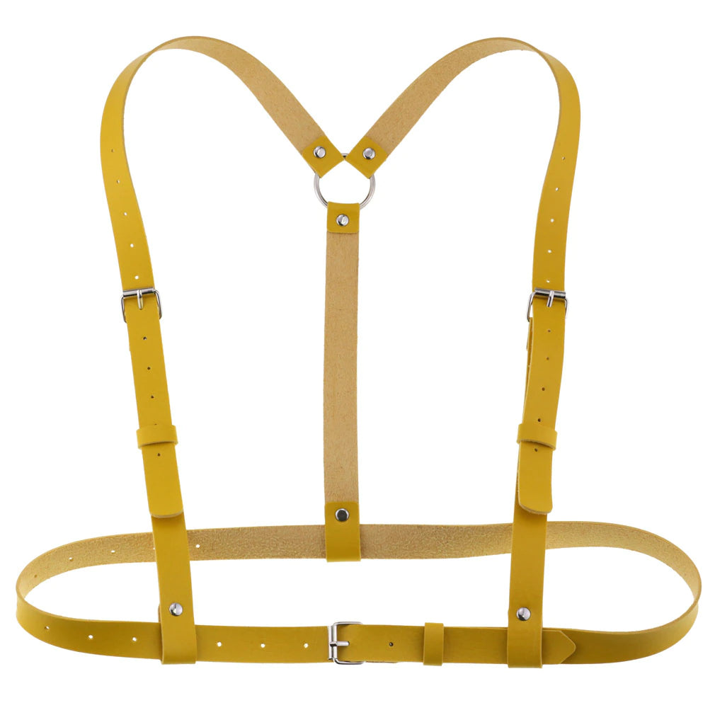 Vegan Leather Suspenders