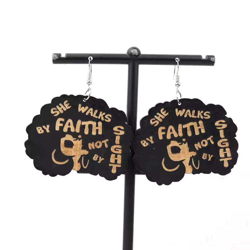 African Tribal Spiritual Earrings