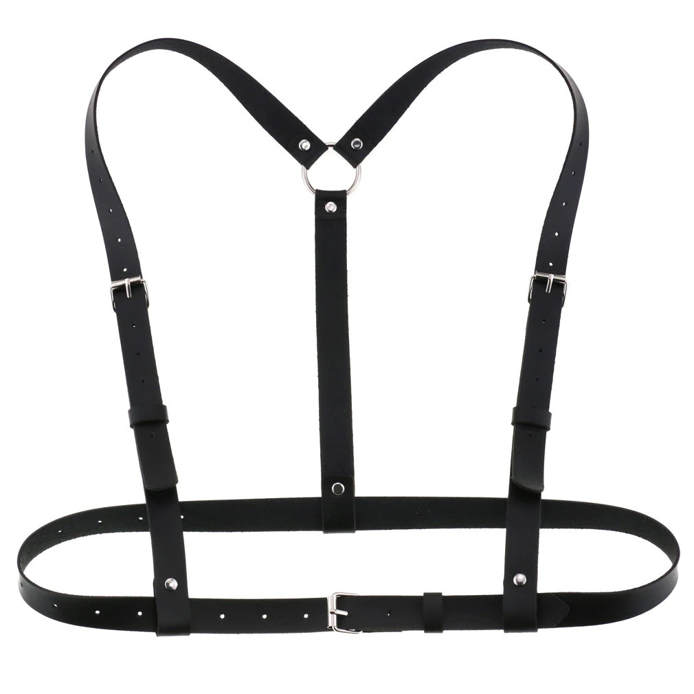 Vegan Leather Suspenders