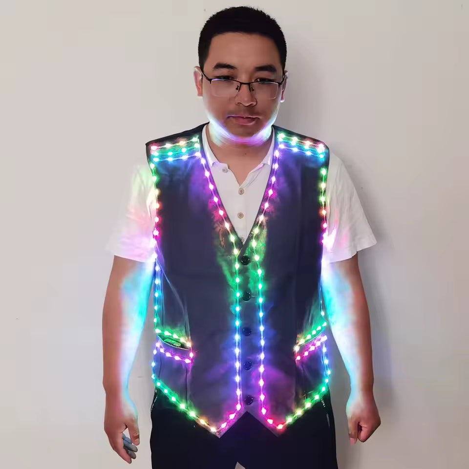 Party Festival Vest Led Light Costume