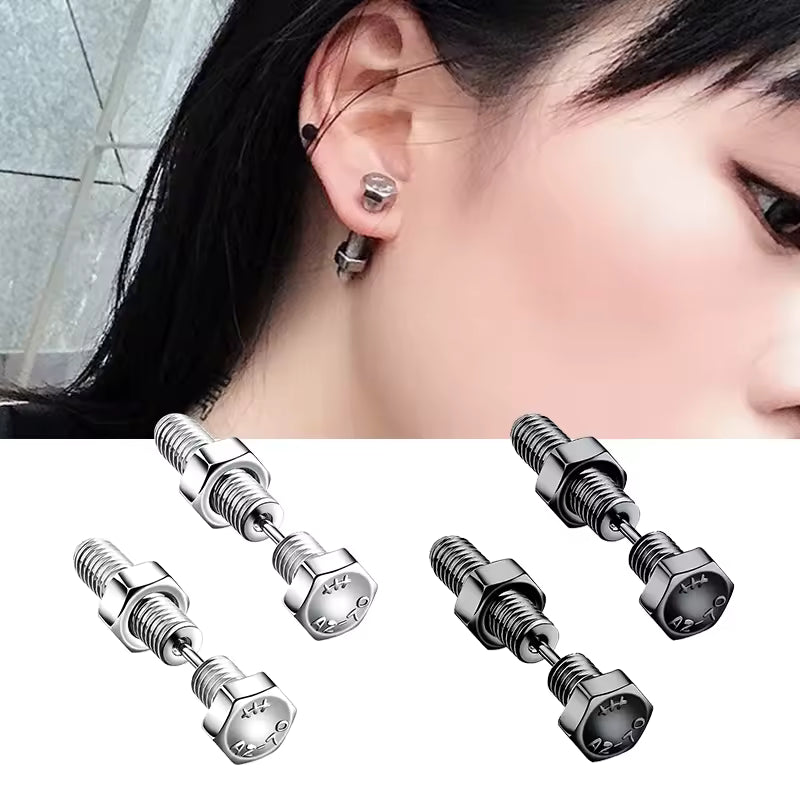 Bolt Screw Earrings