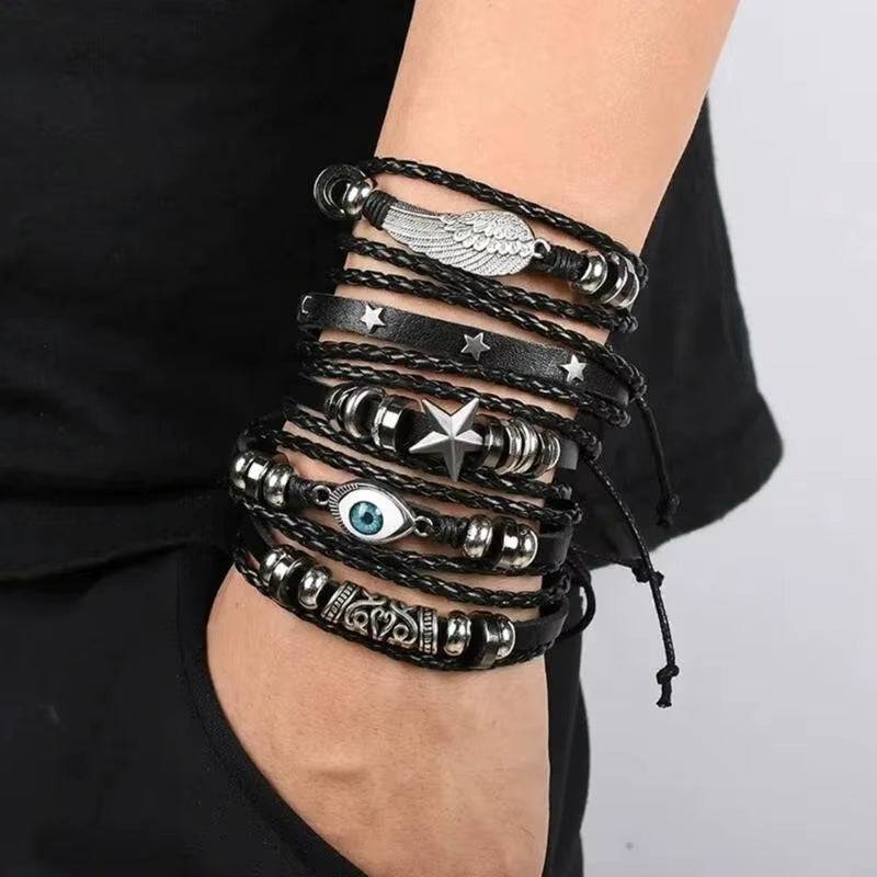 Eye Goth Bracelet Set