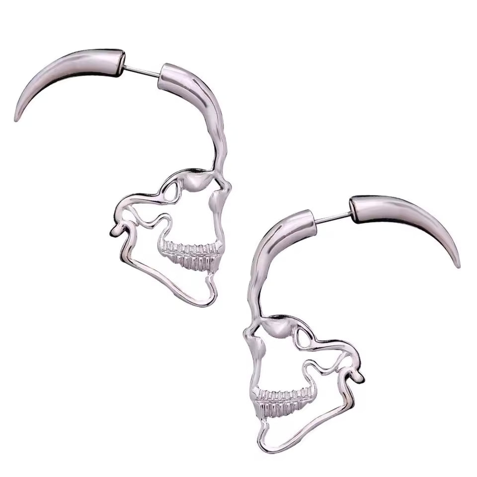 Skeleton Goth 3D Earrings