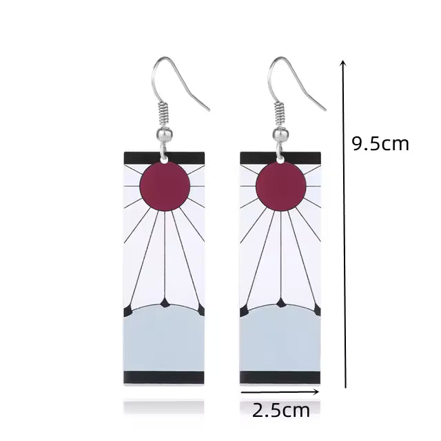 Demon Slayer Earrings Anime Cosplay