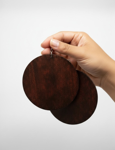 African Tribal Wooden Boho Earrings