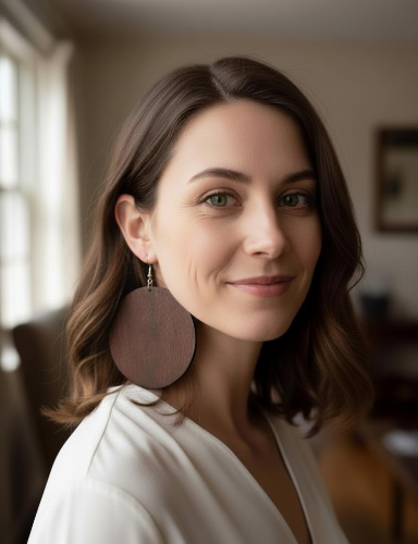 African Tribal Wooden Boho Earrings