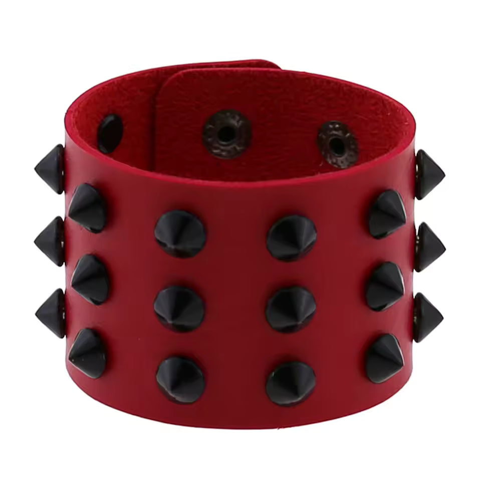 Black Stud Spiked Bracelet