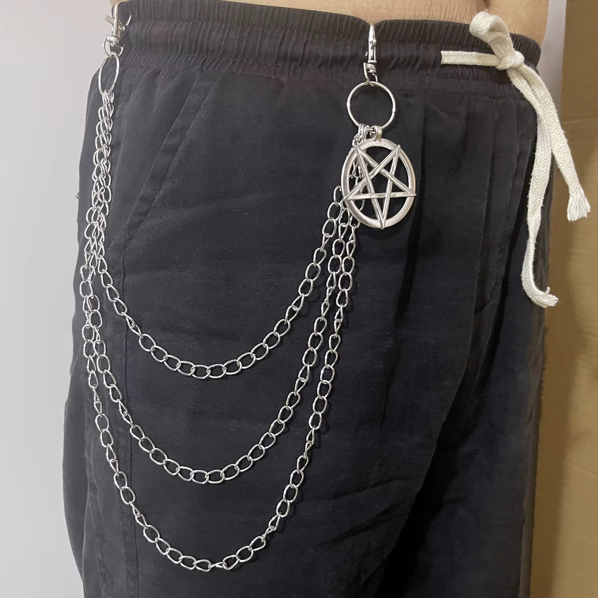 Pentagon Star Astrology Wallet Bag Chain
