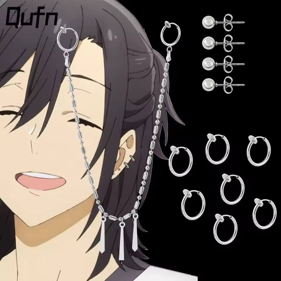 Lip to Ear Chain Anime Cosplay Jewelry 12pc