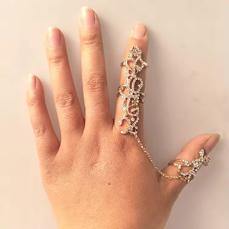 Gold Wedding Ring Chain Wrap
