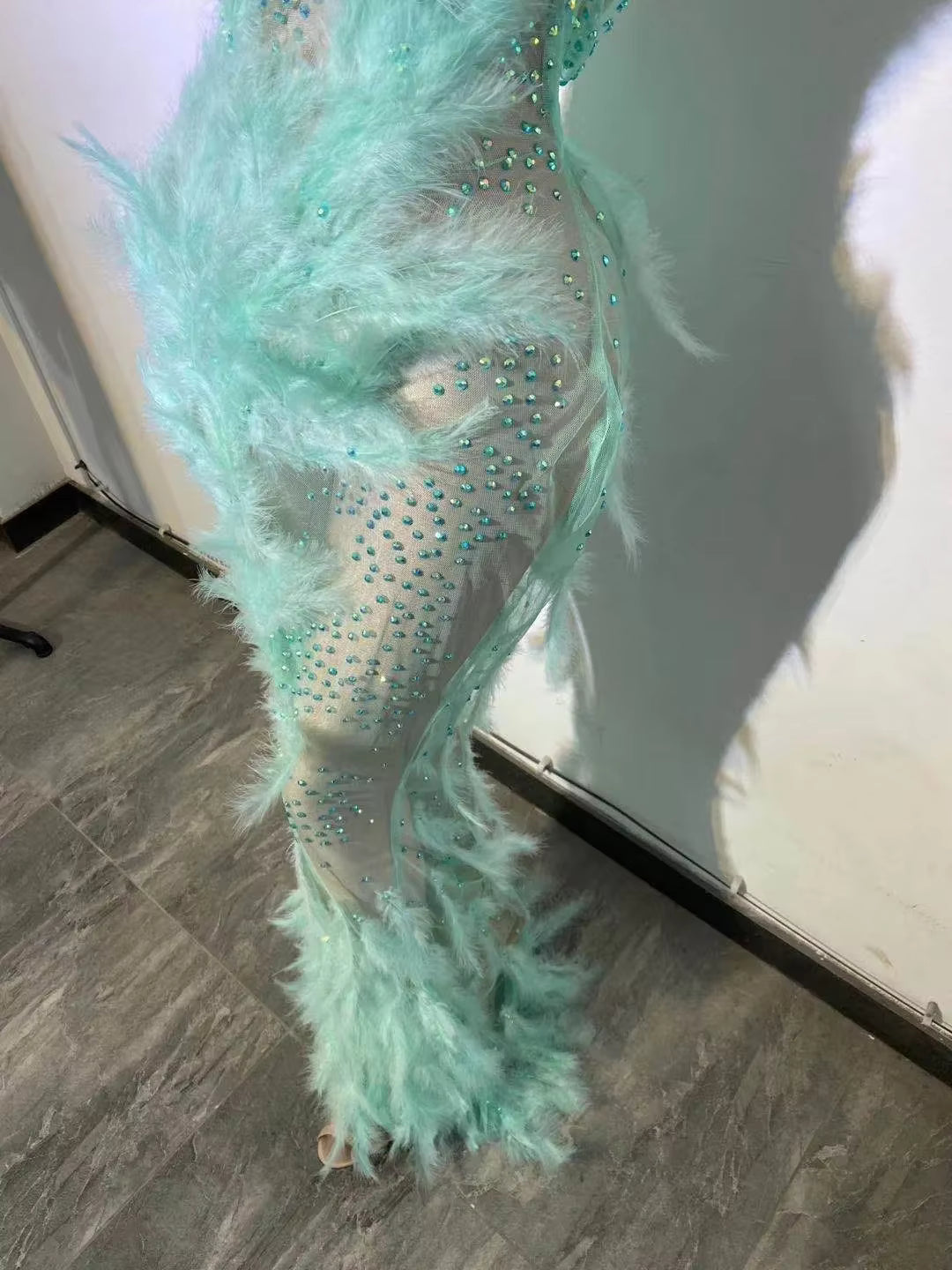 Drag Queen Feather Dress