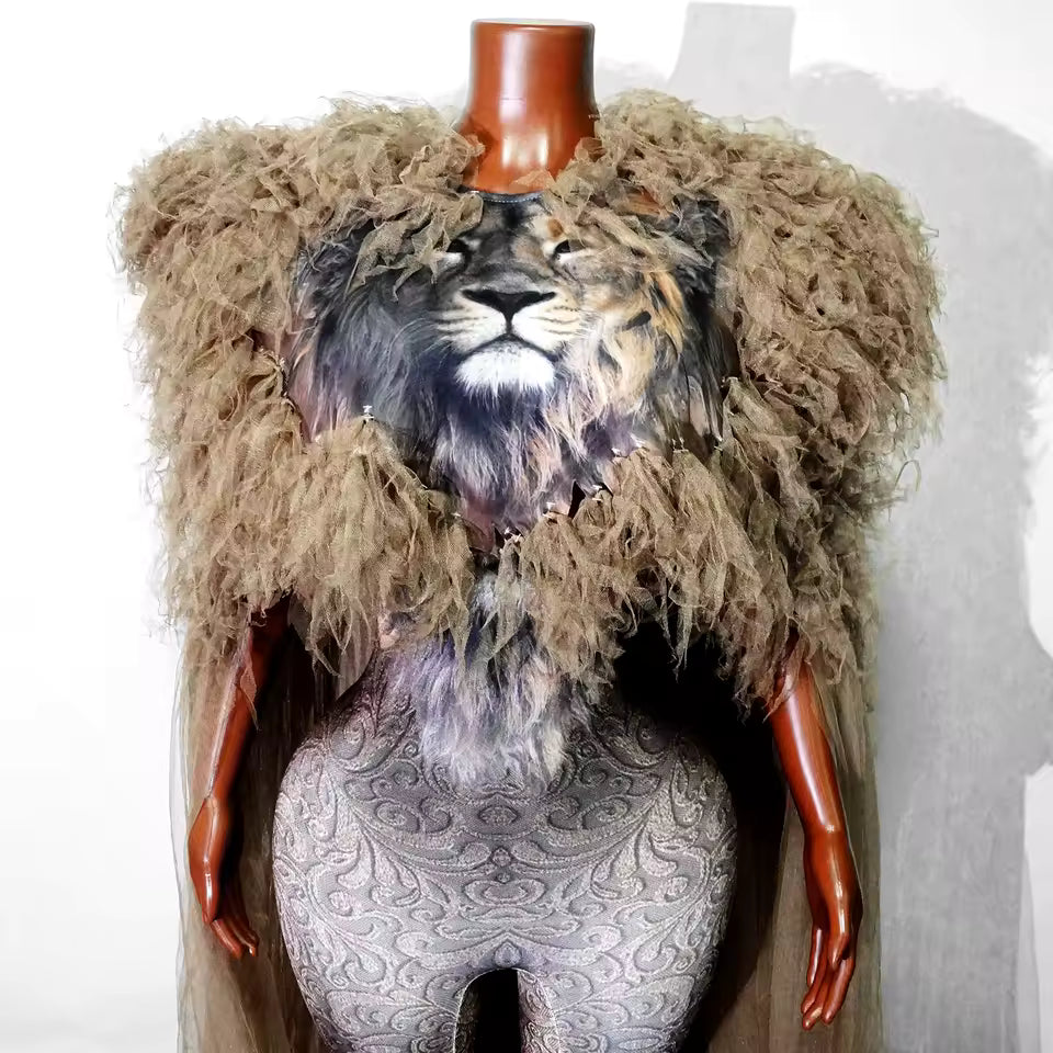Lion Drag Queen 2pc Costume