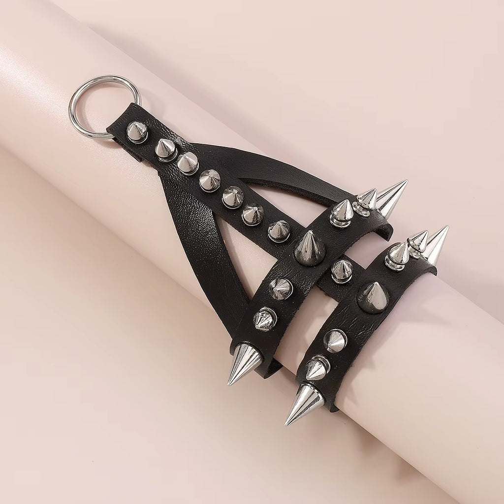 Spiked Faux Geo Bracelet