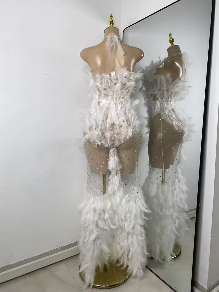 Drag Queen Feather Dress