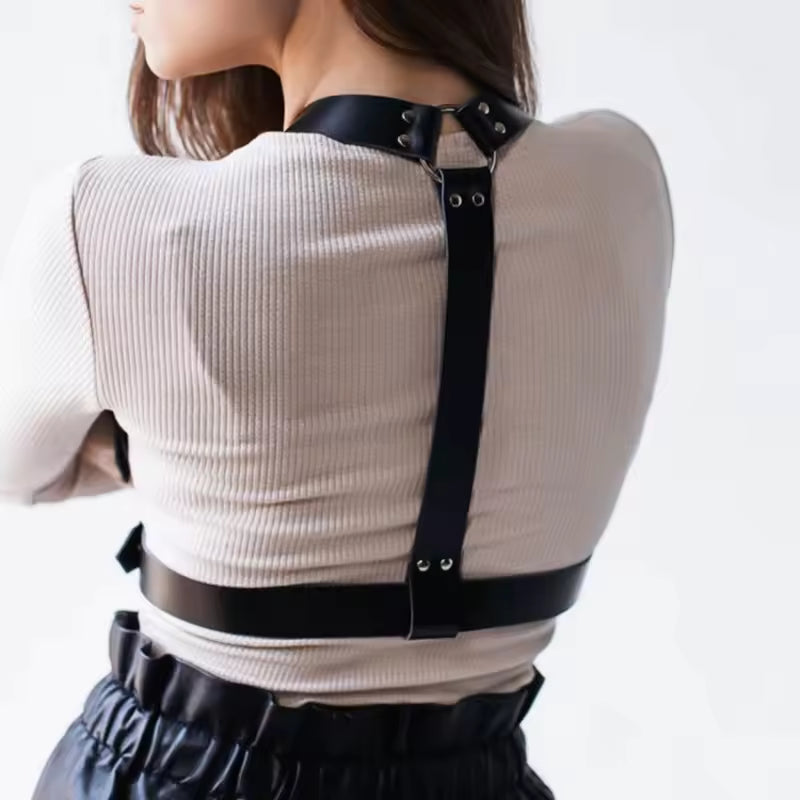 Vegan Leather Suspenders