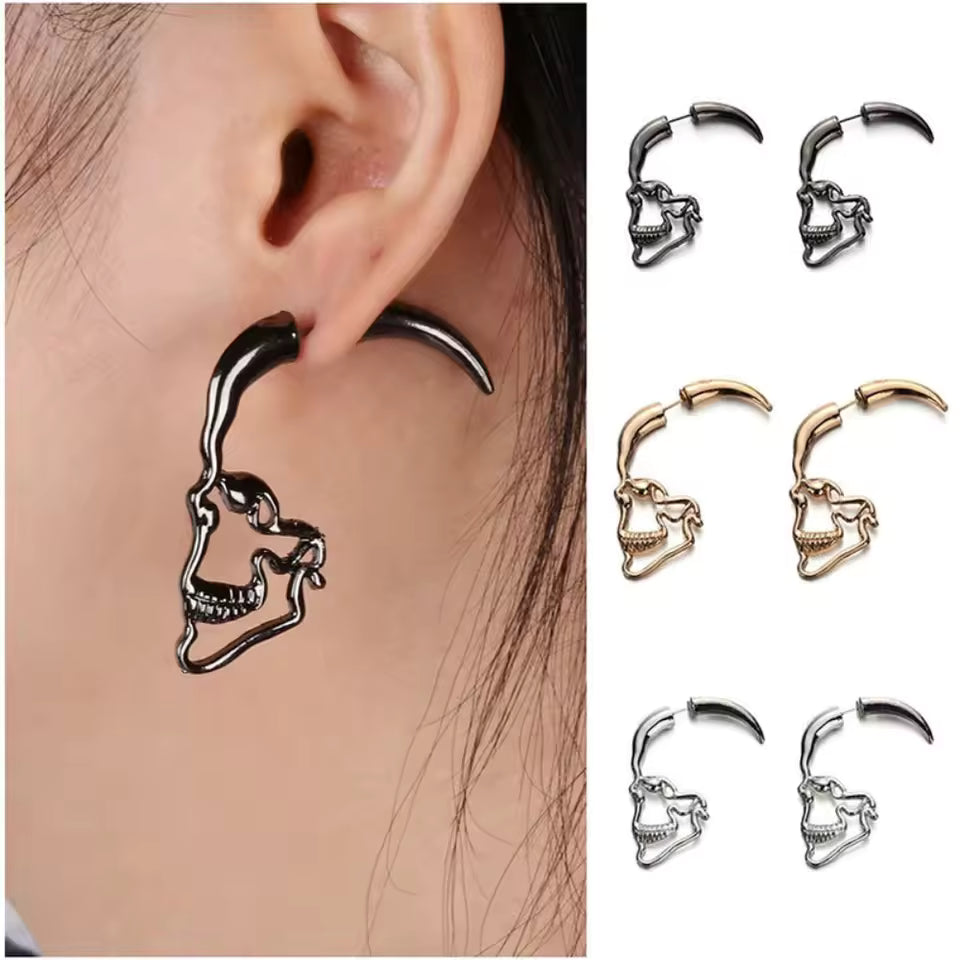 Skeleton Goth 3D Earrings