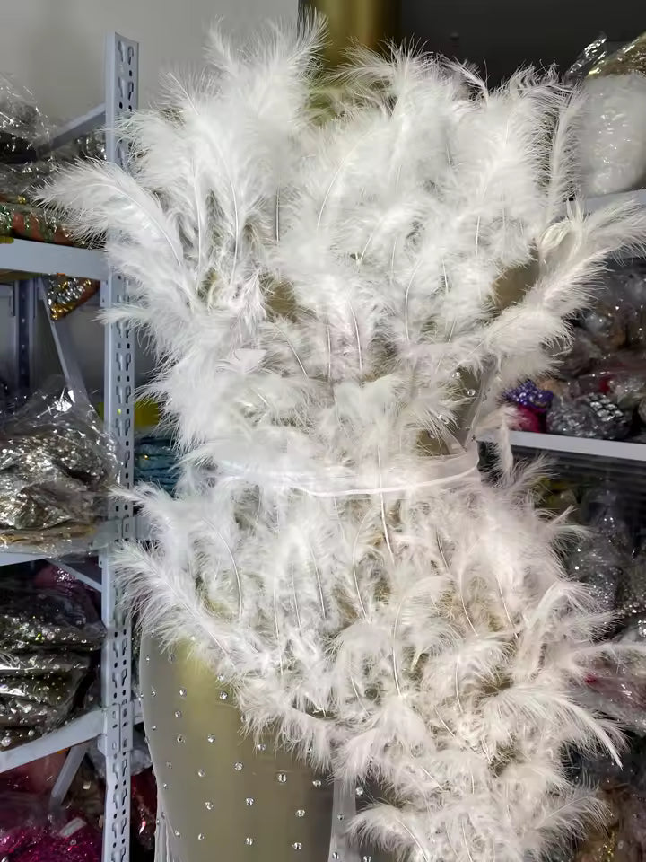 Drag Queen Feather Dress